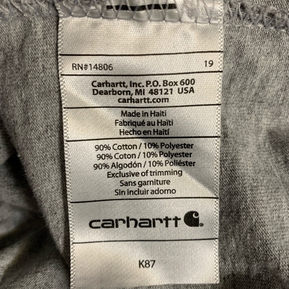 NWOT Men’s Carhartt T-shirt - Picture 4 of 5